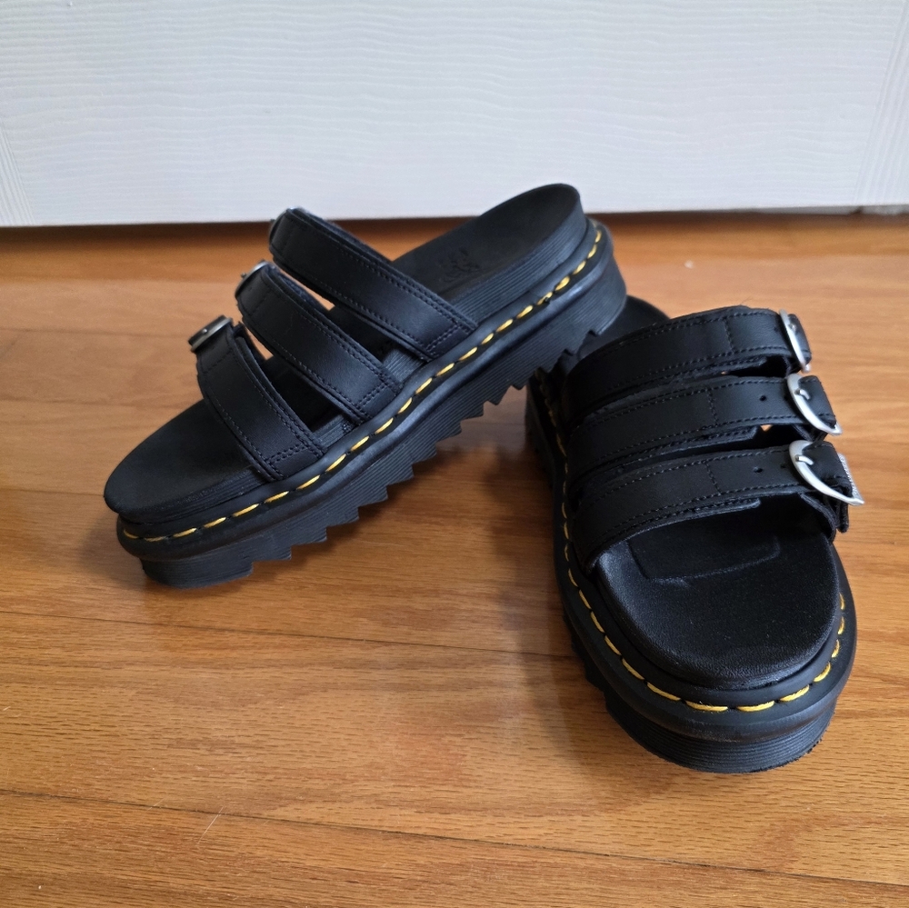 Dr. Martens Black Platform Sandals
